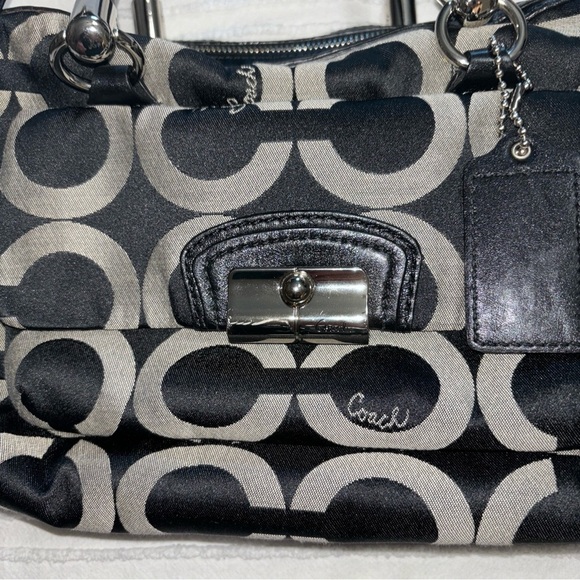 Coach Kristin Purse Graphic Jacquard Shoulder Bag‎ Opa Print Chain Link Bag Y2K - Picture 7 of 16